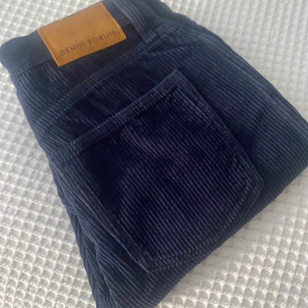 Denim Forum Women's Navy Corduroy Pants